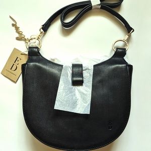ED Ellen DeGeneres Leather Mina Crossbody Bag